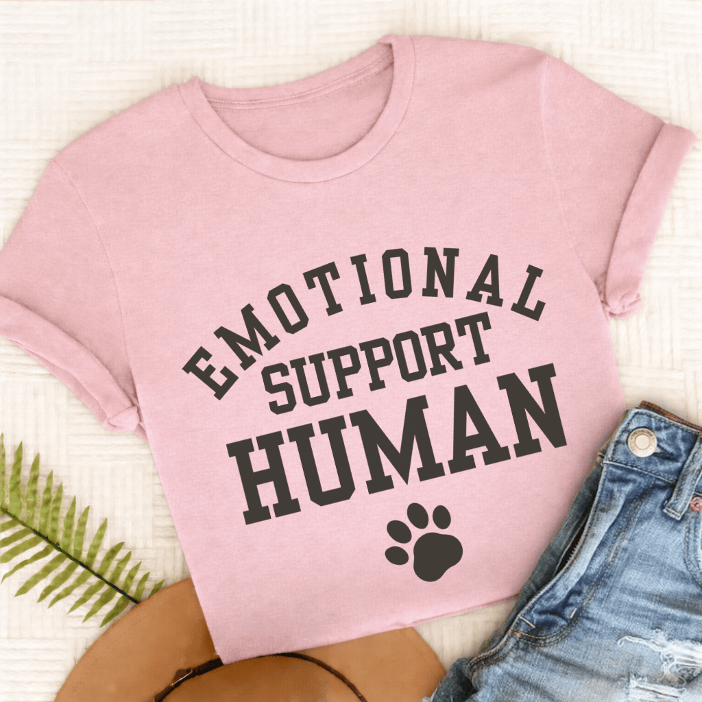 French Bulldog Emotional Support Human Unisex Tshirt Blossom