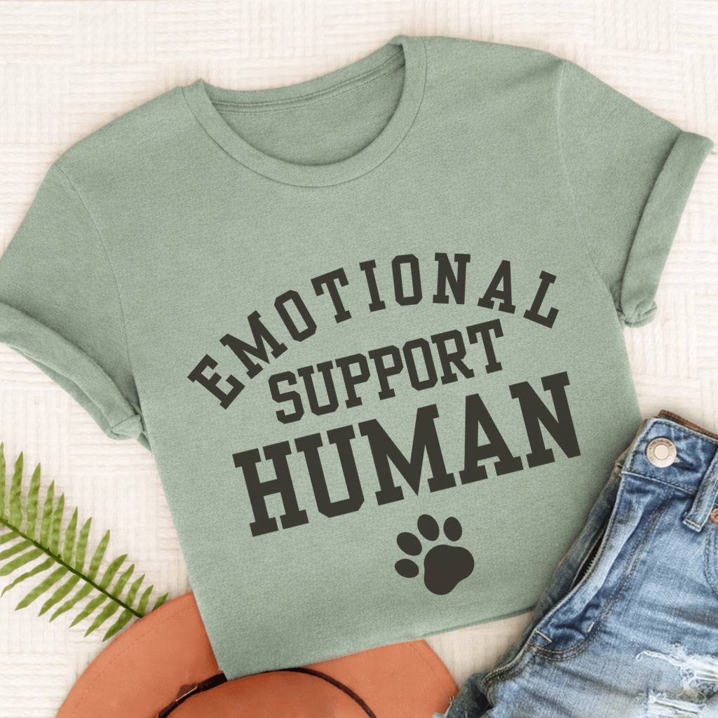 French Bulldog Emotional Support Human Unisex Tshirt Bay