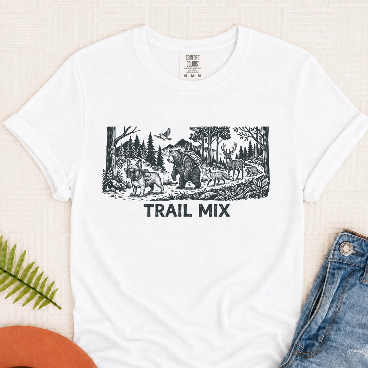 French Bulldog Forest Trail Hiking Unisex TShirt - T-Shirt - Good Girl John