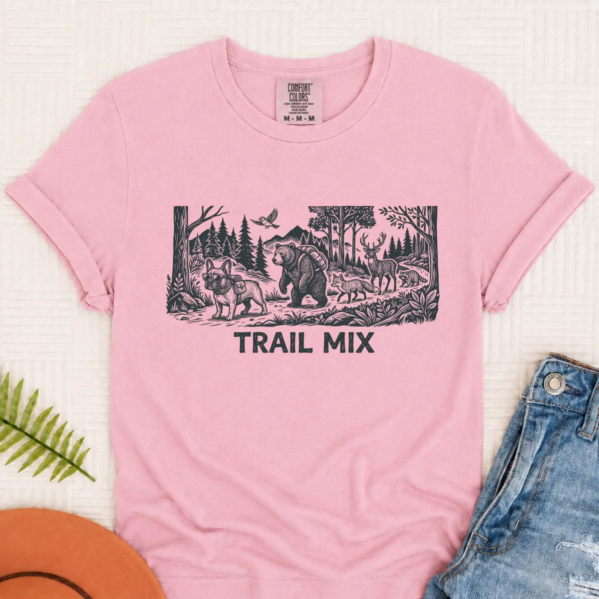 French Bulldog Forest Trail Hiking Unisex TShirt - T-Shirt - Good Girl John