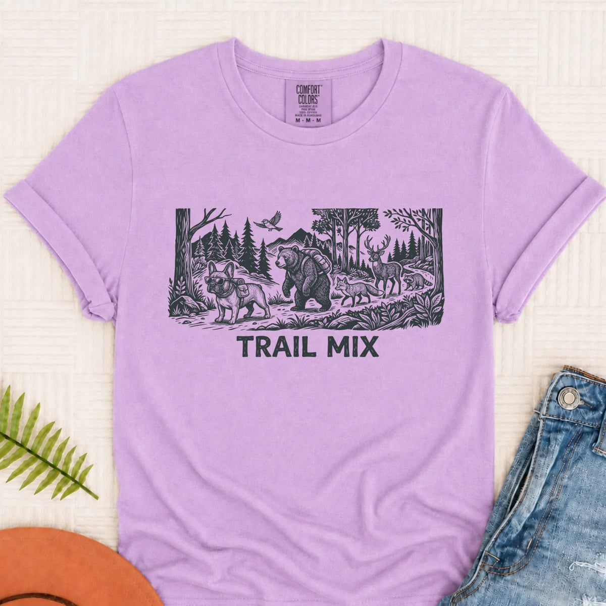 French Bulldog Forest Trail Hiking Unisex TShirt - T-Shirt - Good Girl John