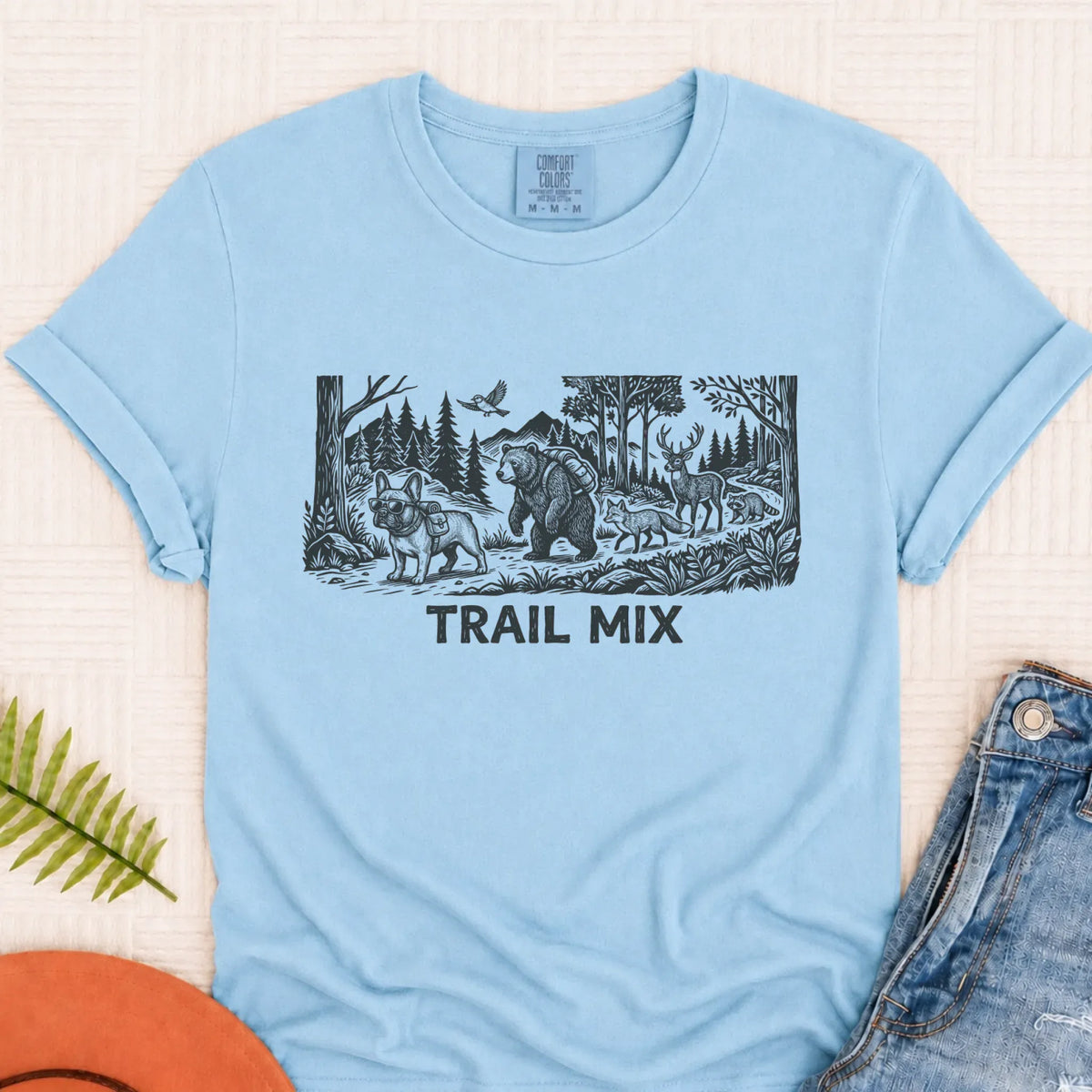 French Bulldog Forest Trail Hiking Unisex TShirt - T-Shirt - Good Girl John