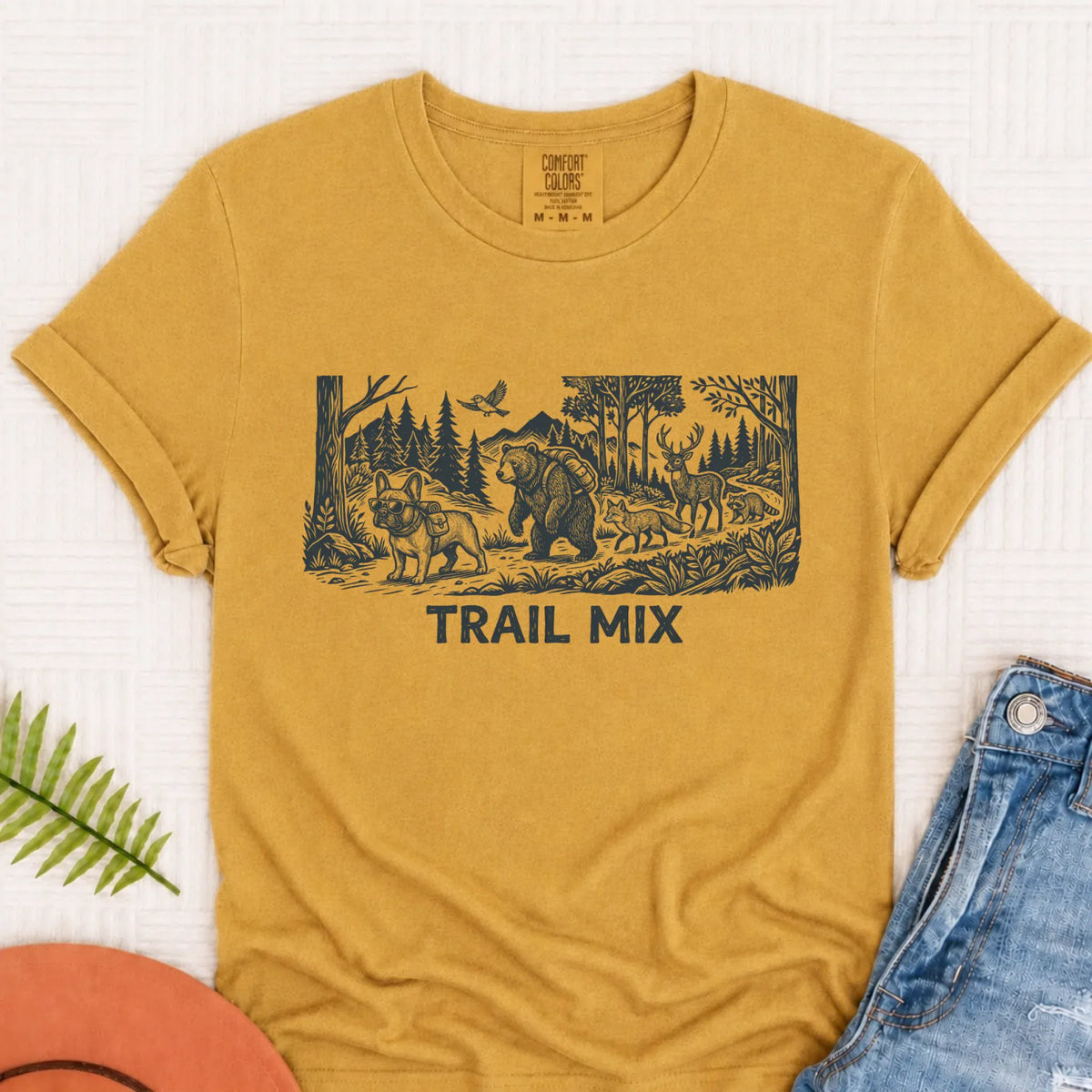 French Bulldog Forest Trail Hiking Unisex TShirt - T-Shirt - Good Girl John