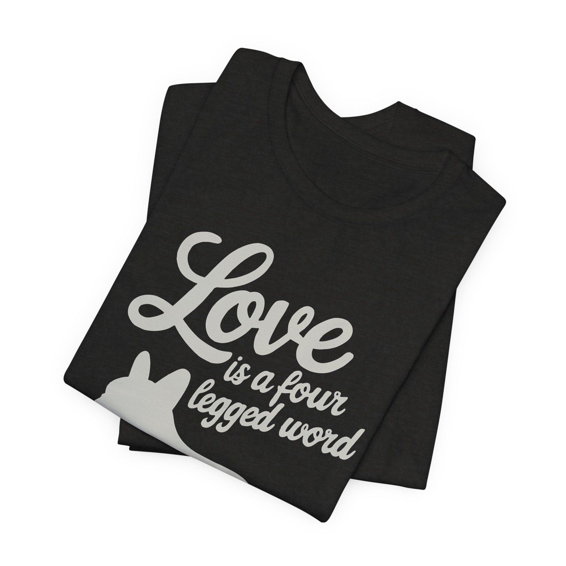 Printify T-Shirt French Bulldog Four Legged Word TShirt