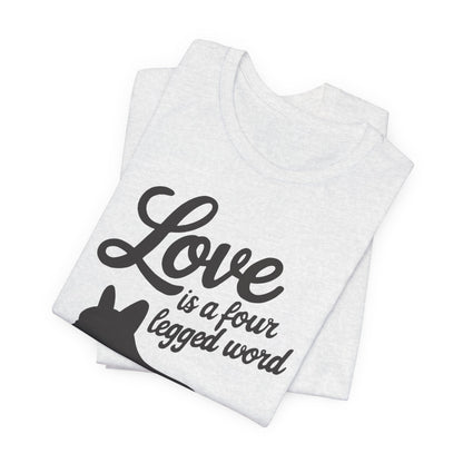 Printify T-Shirt French Bulldog Four Legged Word TShirt