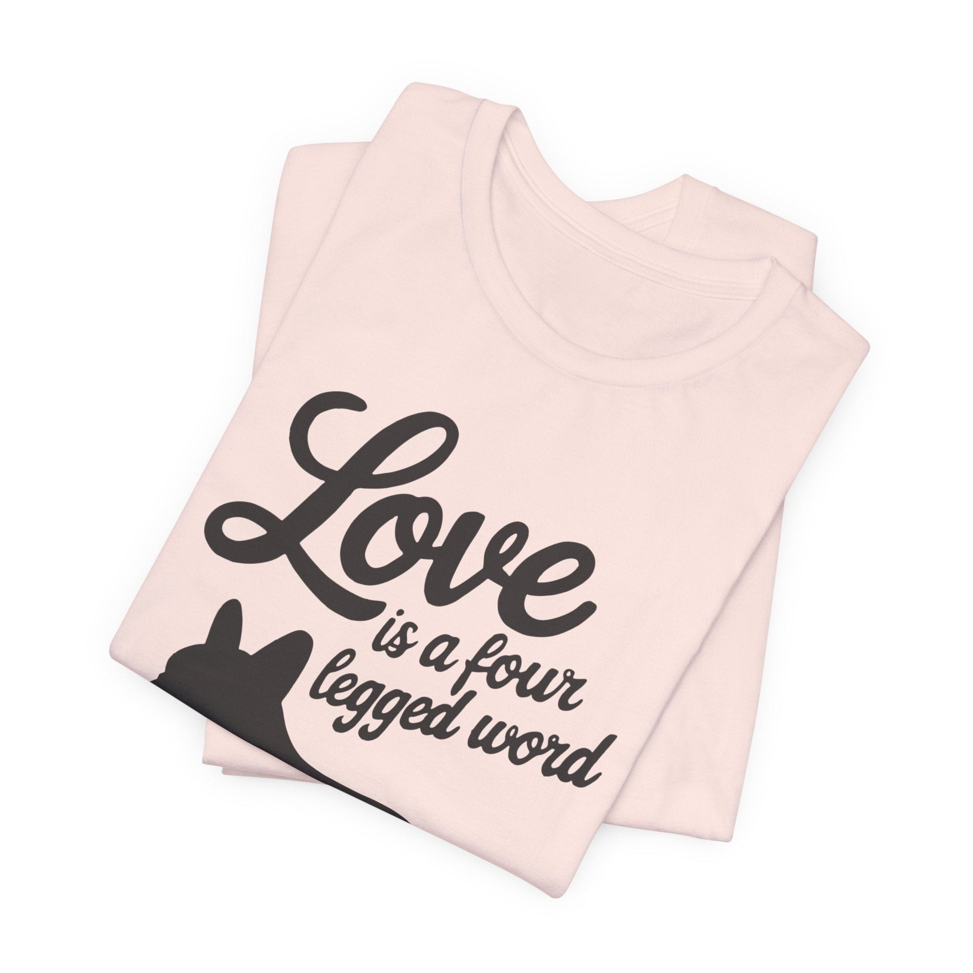 Printify T-Shirt French Bulldog Four Legged Word TShirt