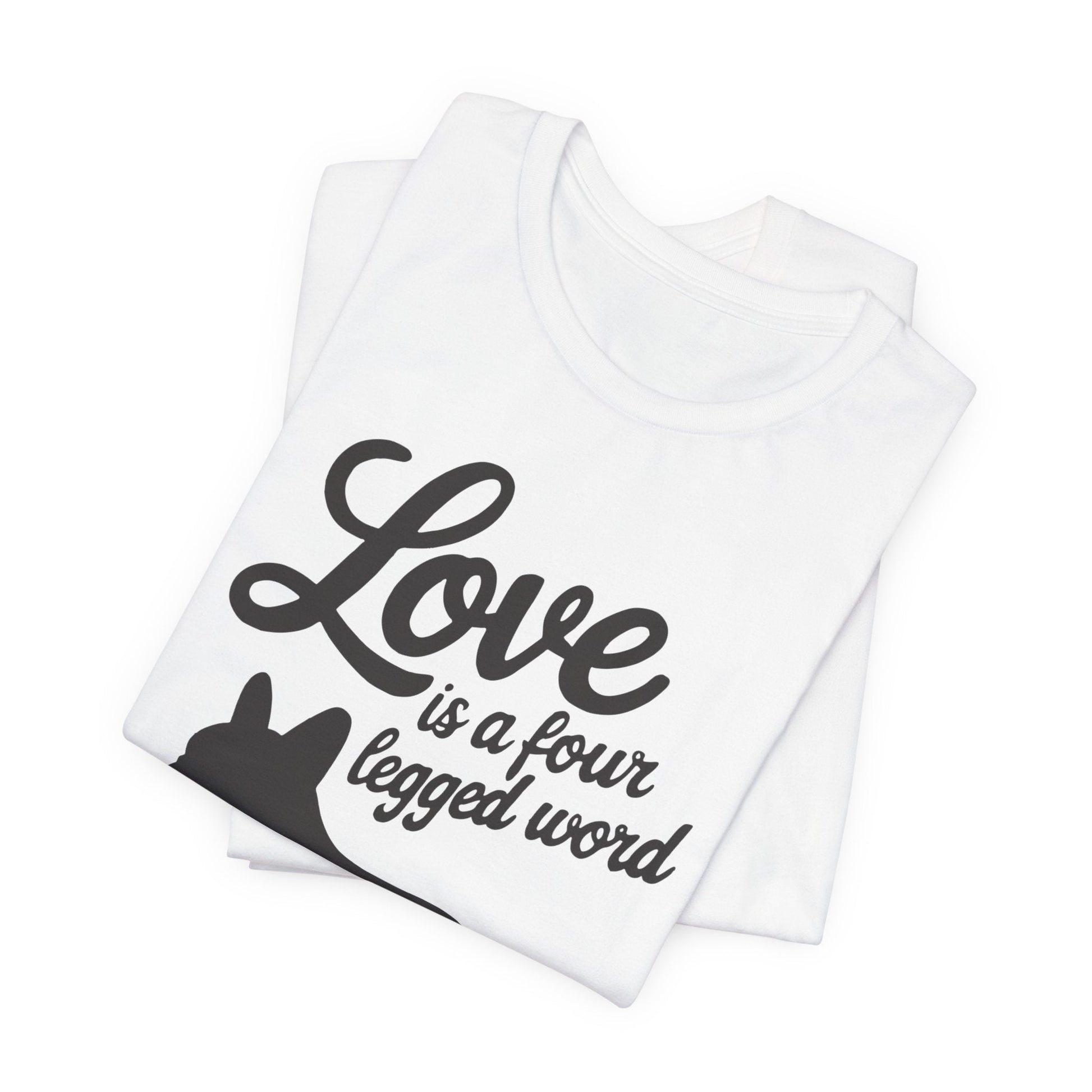 Printify T-Shirt French Bulldog Four Legged Word TShirt