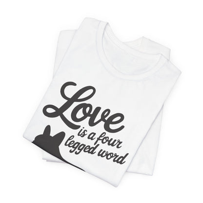 Printify T-Shirt French Bulldog Four Legged Word TShirt