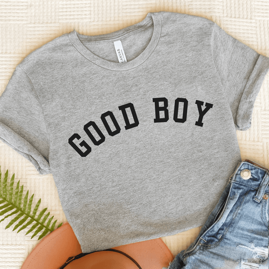 French Bulldog Good Boy Unisex TShirt Athletic Heather