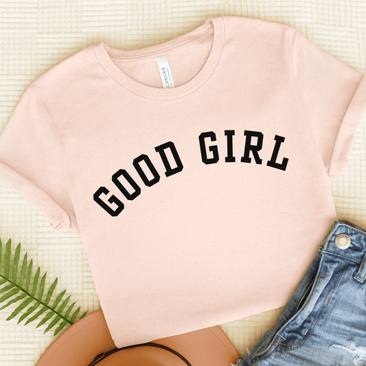 French Bulldog Good Girl Unisex TShirt Soft Pink