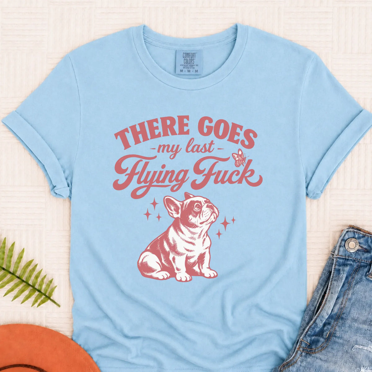 French Bulldog Last Flying Snark Unisex TShirt Chambray