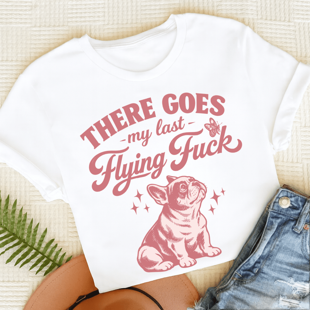 French Bulldog Last Flying Unisex TShirt White