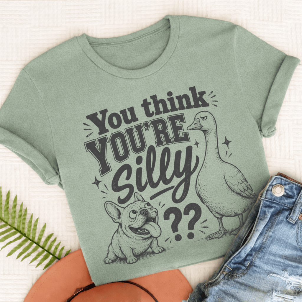 French Bulldog Silly Goose Unisex Tshirt Bay