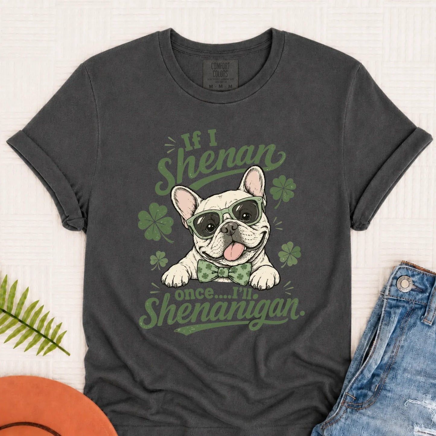 French Bulldog St Patricks Day Unisex Tshirt Pepper