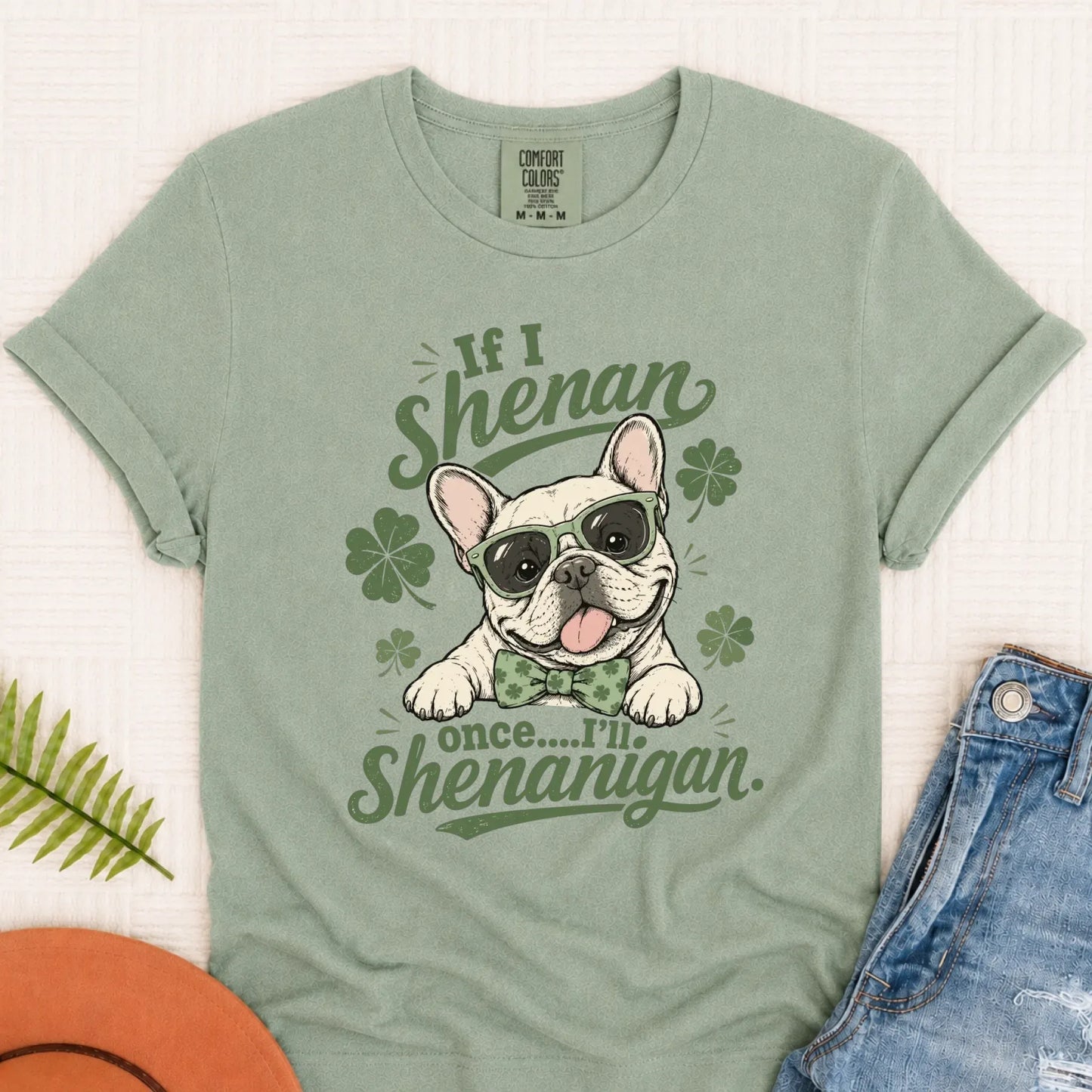 French Bulldog St Patricks Day Unisex Tshirt Bay