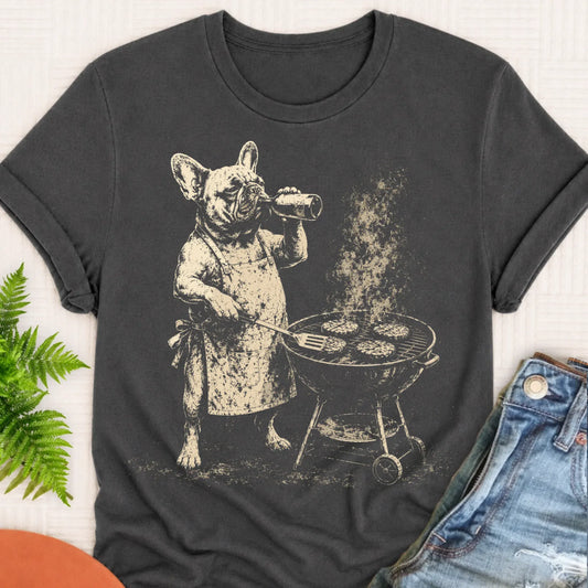 French Bulldog Summer BBQ Grill Unisex TShirt Pepper