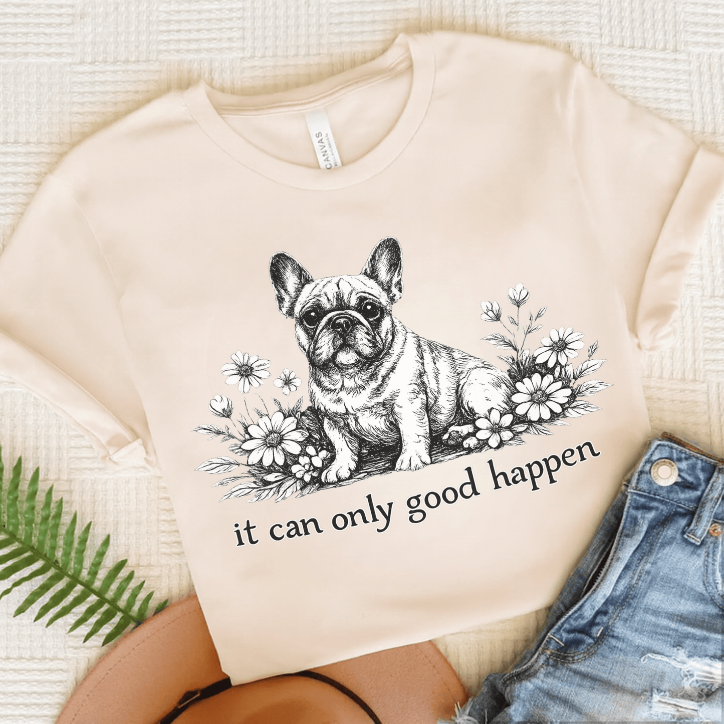 French Bulldog USA Political Funny Unisex TShirt Natural