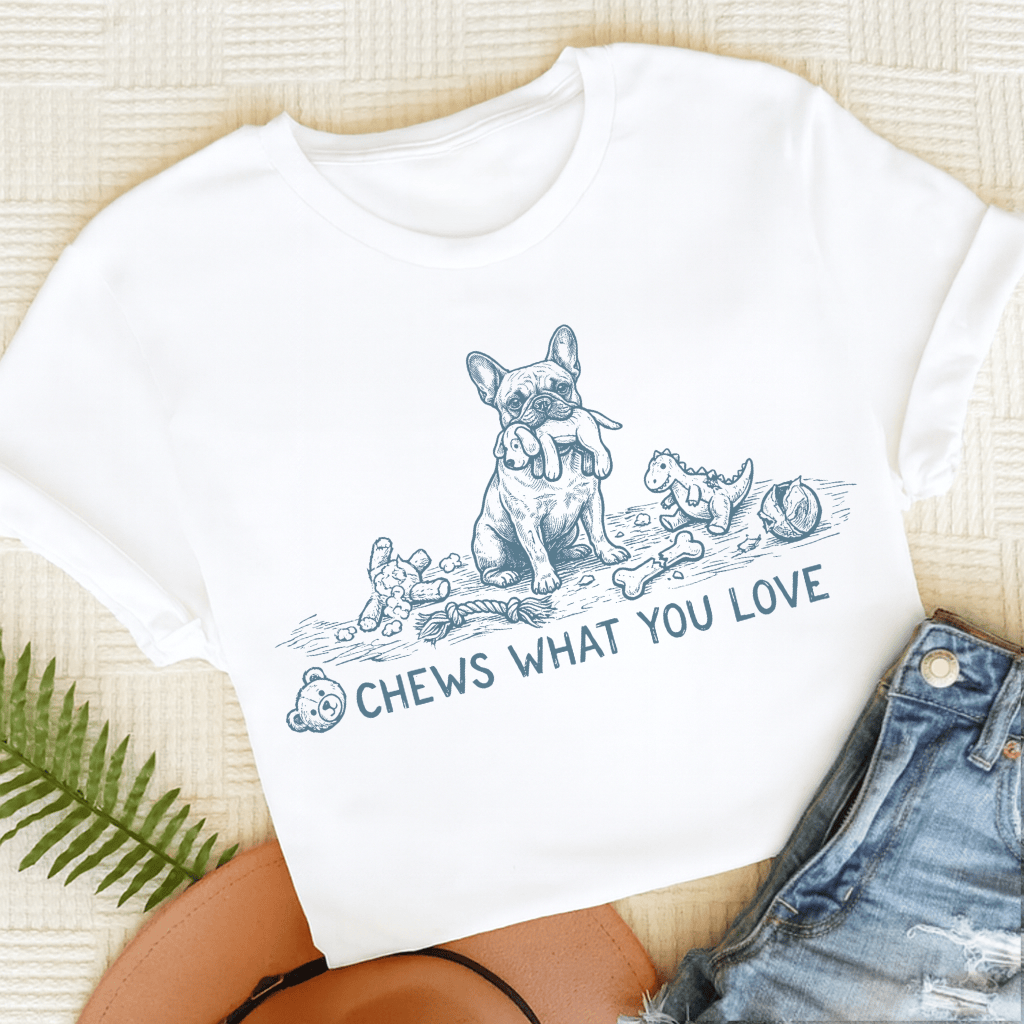 French Bulldog What You love Unisex TShirt White