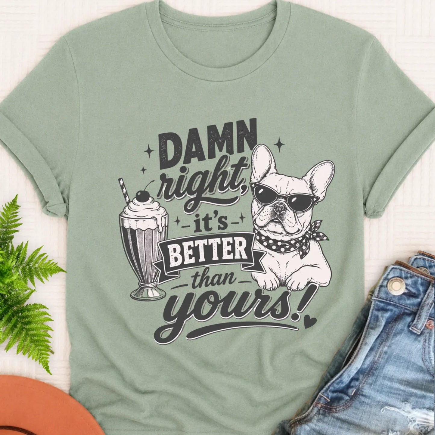 T-Shirt Bay / S Frenchie Bulldog Milkshake To the Yard Unisex TShirt