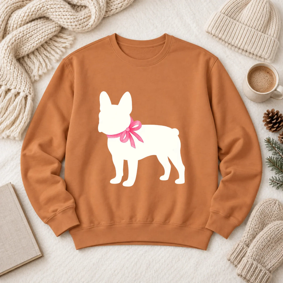 Sweatshirt Yam / S Frenchie Bulldog Silhouette Unisex Sweatshirt