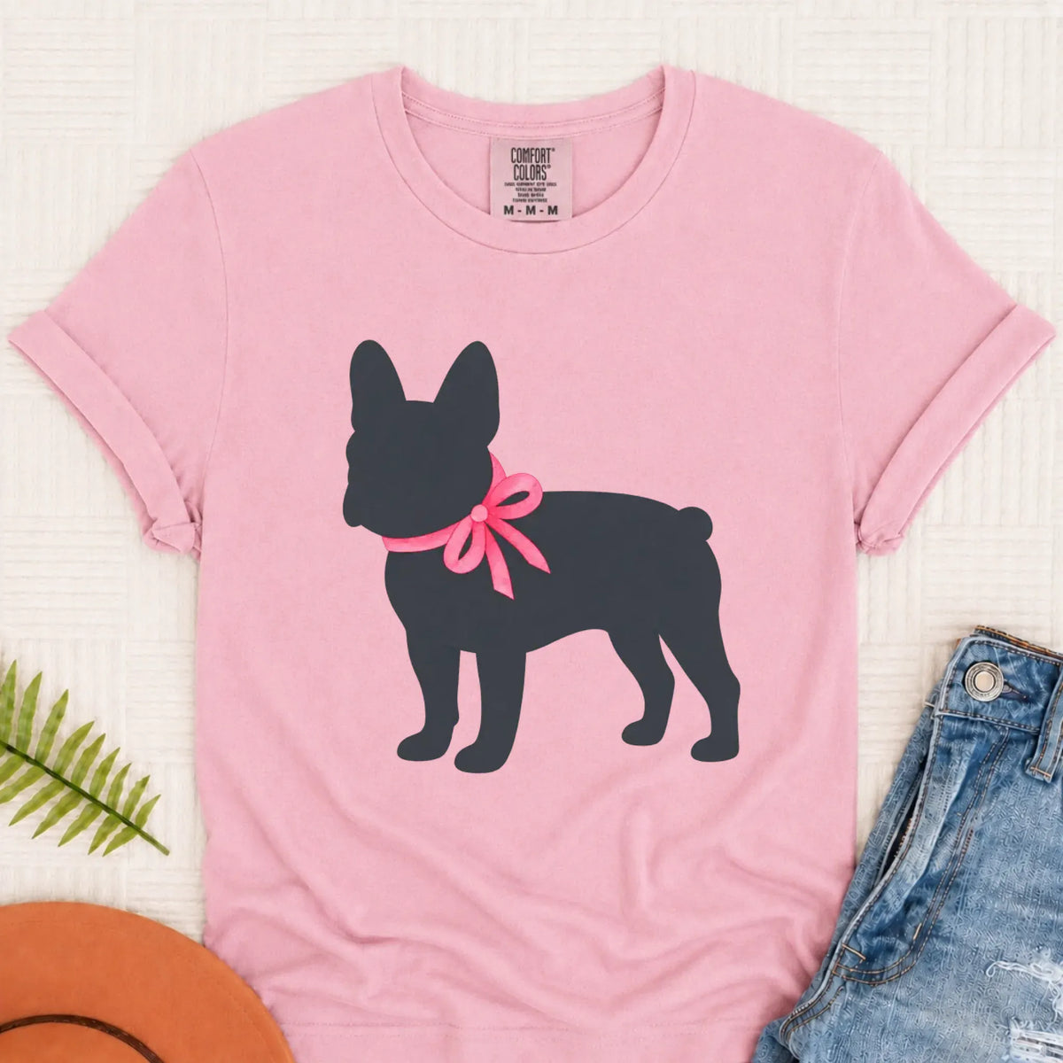 T-Shirt Blossom / S Frenchie Bulldog Silhouette Unisex TShirt