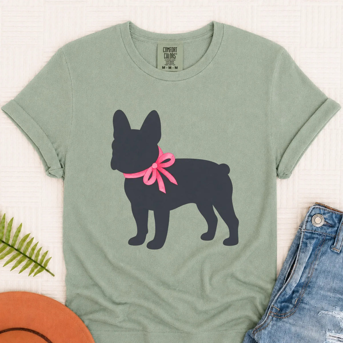 T-Shirt Bay / S Frenchie Bulldog Silhouette Unisex TShirt