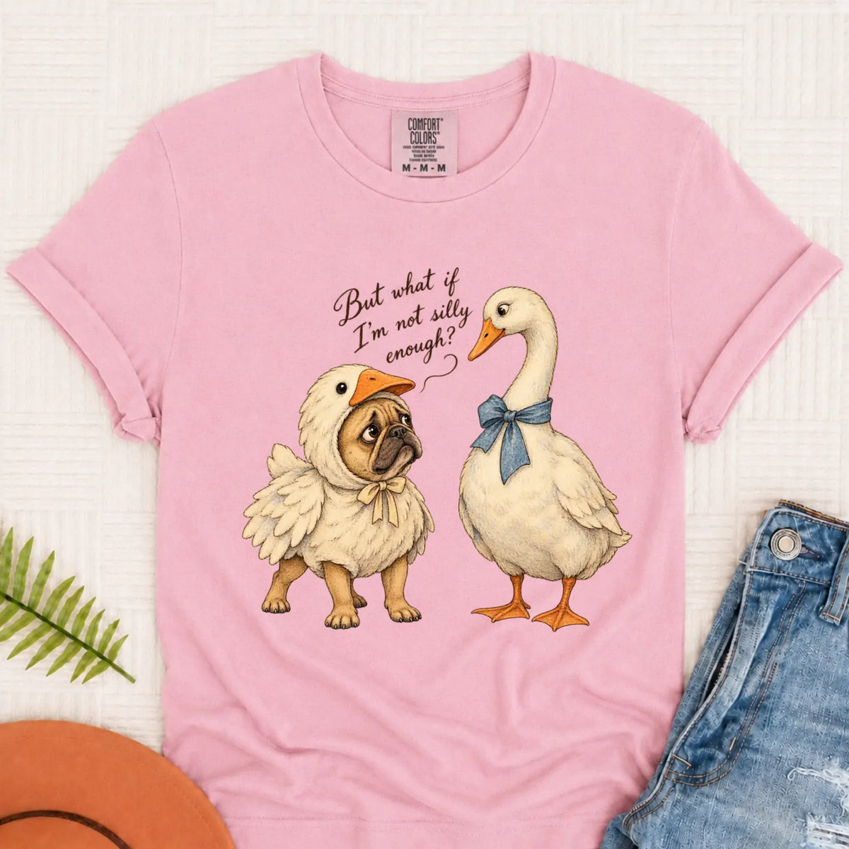 Customizer Monster Light 1717 / Blossom / S Frenchie Bulldog Silly Goose Unisex Tshirt