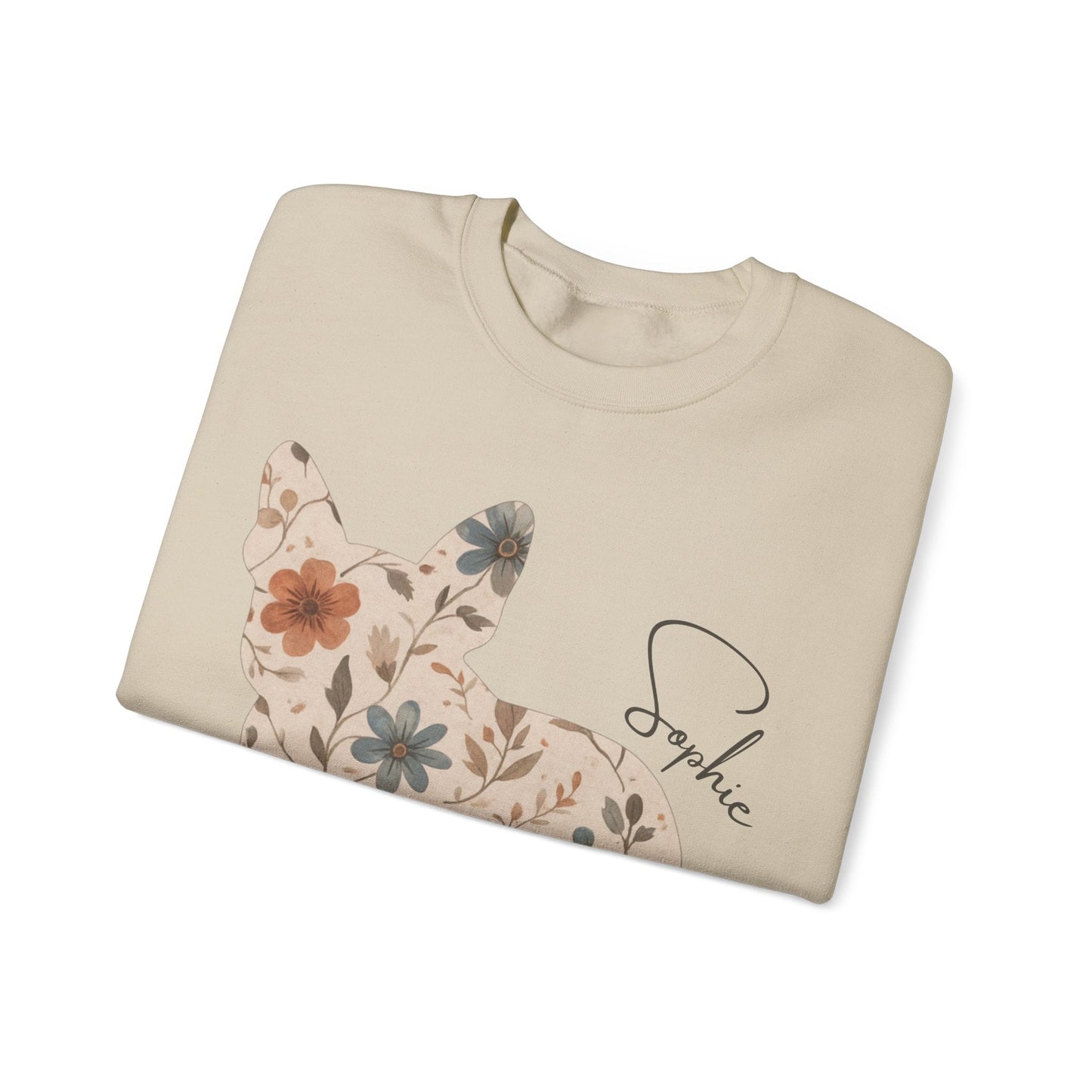 Frenchie Floral Silhouette Sweatshirt