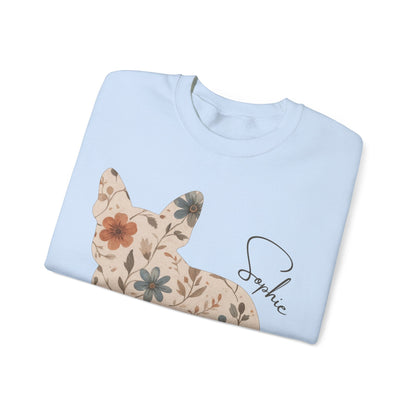Frenchie Floral Silhouette Sweatshirt