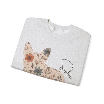 Frenchie Floral Silhouette Sweatshirt