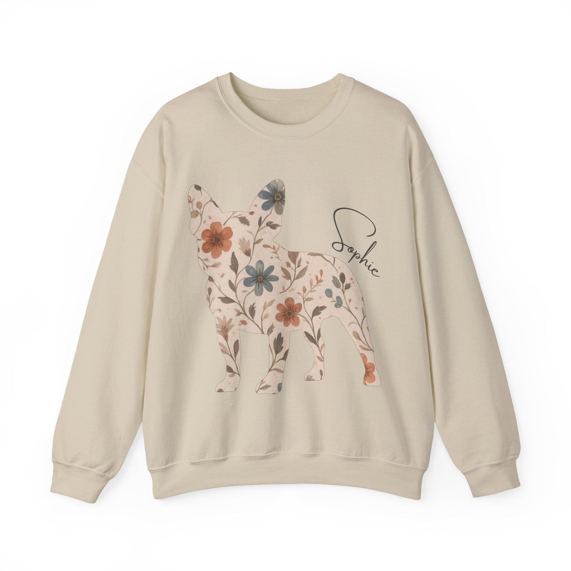 Frenchie Floral Silhouette Sweatshirt