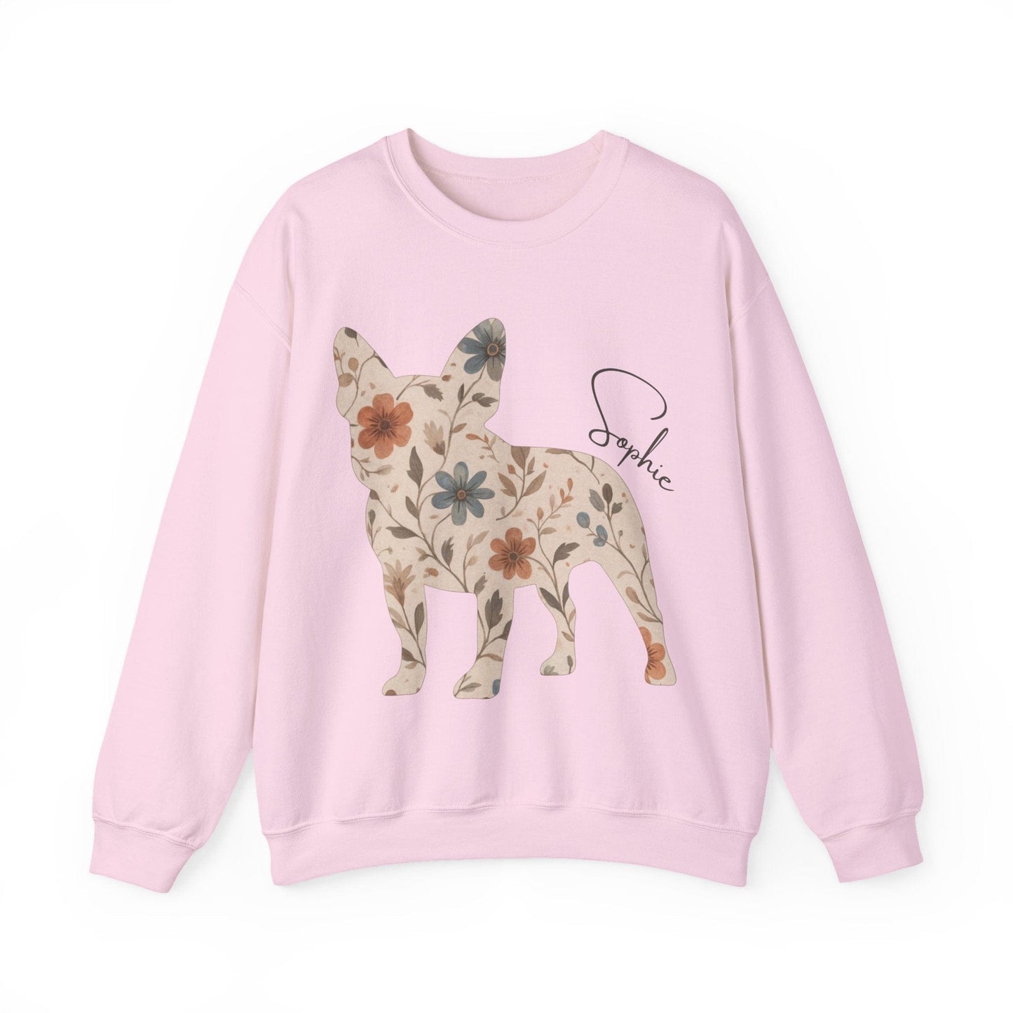 Frenchie Floral Silhouette Sweatshirt
