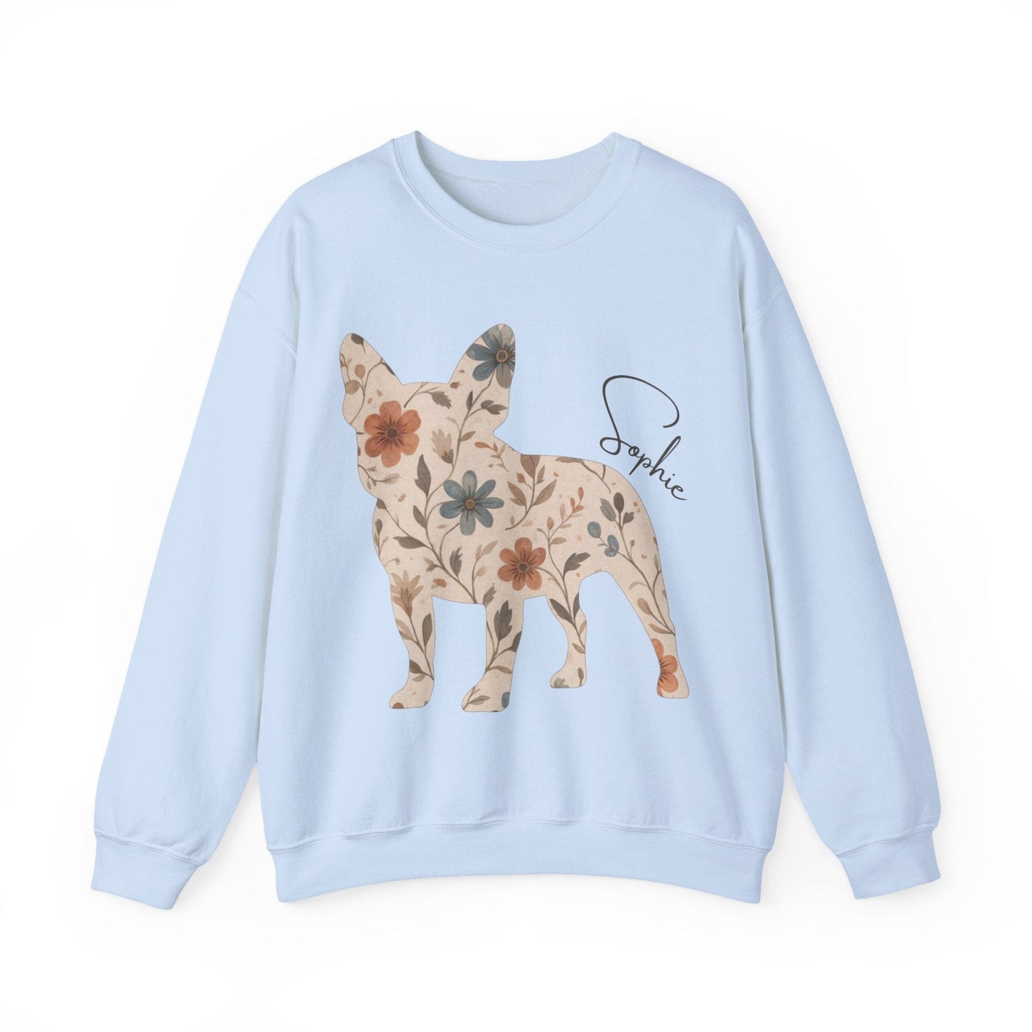 Frenchie Floral Silhouette Sweatshirt