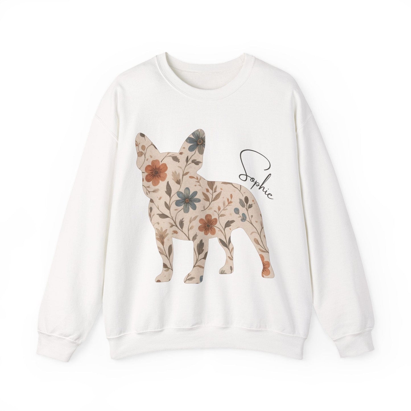 Frenchie Floral Silhouette Sweatshirt