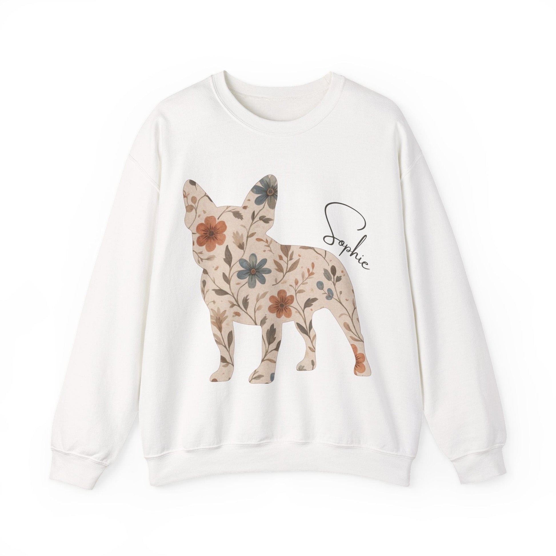 Frenchie Floral Silhouette Sweatshirt