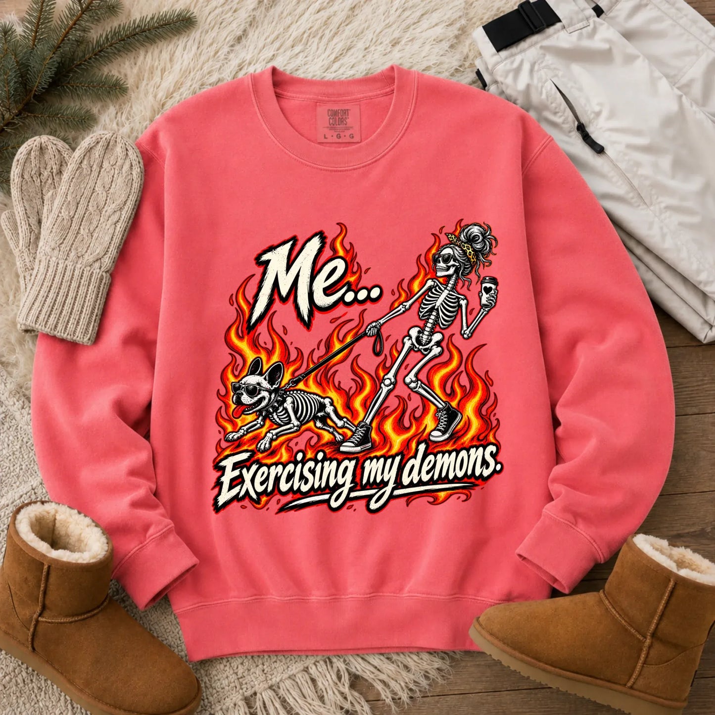 Sweatshirt Watermelon / S Frenchie Funny Demons Halloween Unisex Sweatshirt