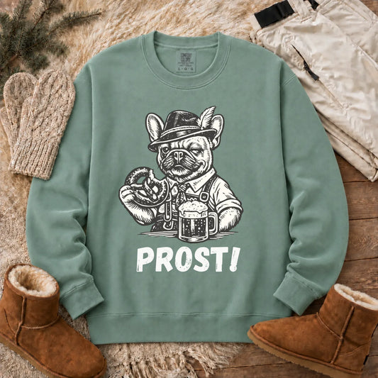 Frenchie Germany Oktoberfest Unisex Sweatshirt Light Green