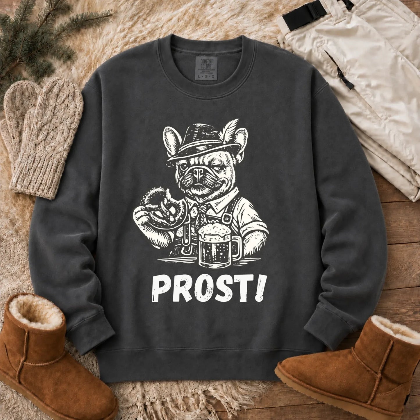 Frenchie Germany Oktoberfest Unisex Sweatshirt Pepper