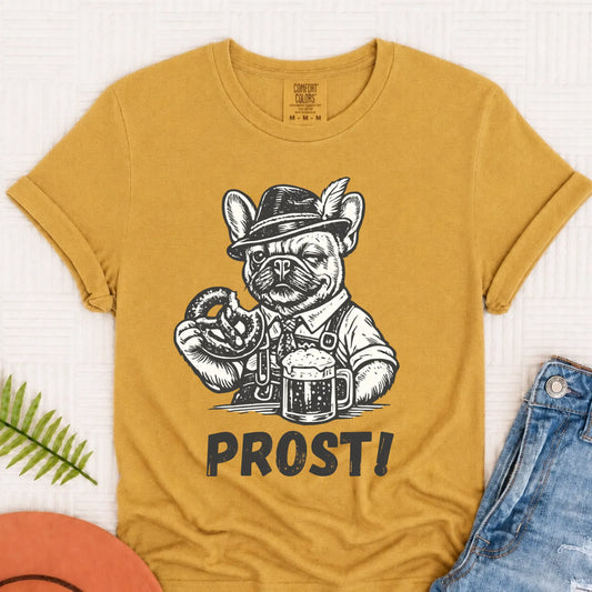 Frenchie Germany Oktoberfest Unisex TShirt Mustard
