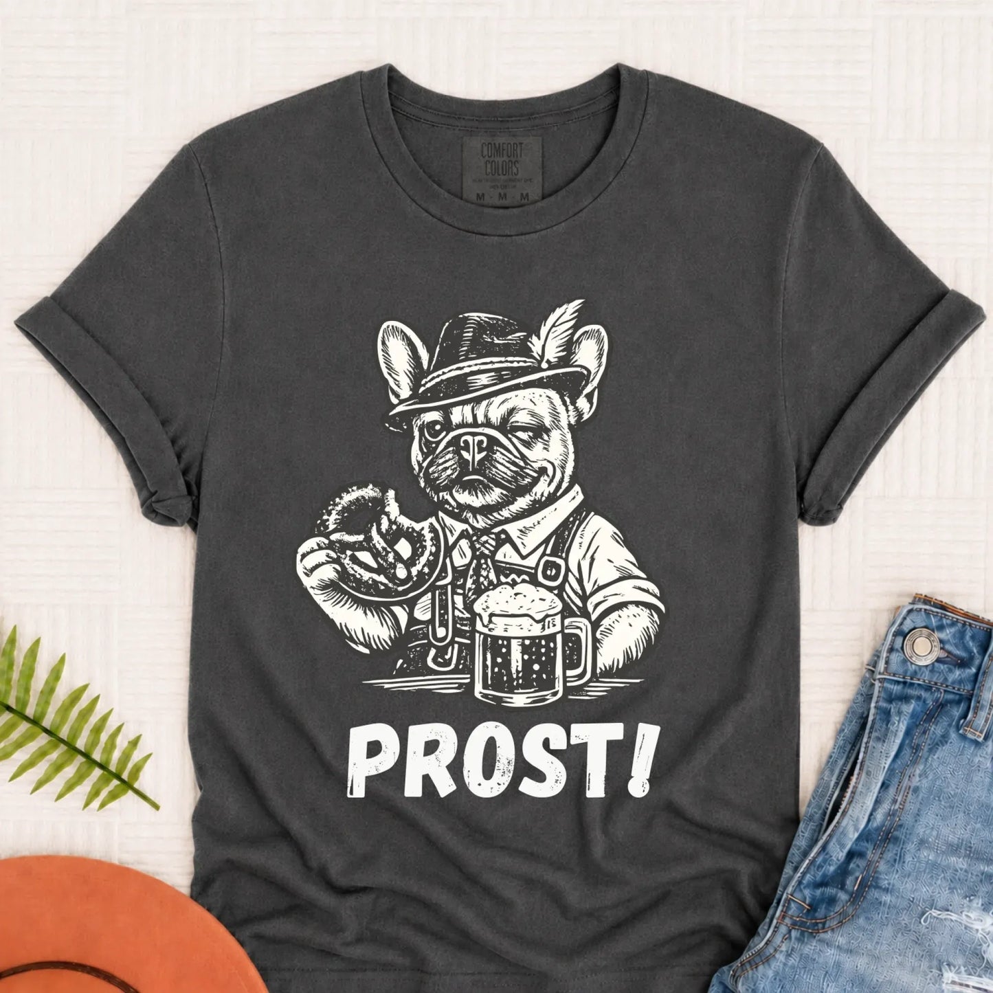Frenchie Germany Oktoberfest Unisex TShirt Pepper