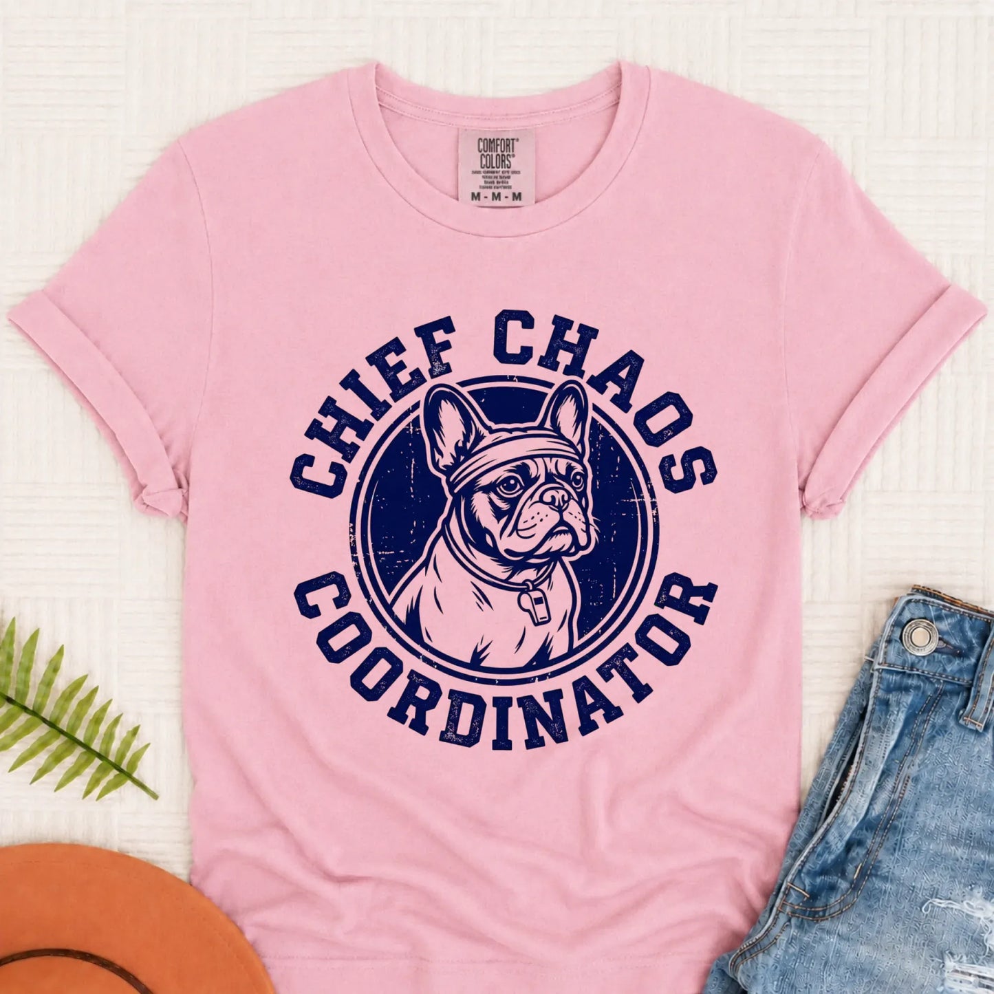 Frenchie Gym Coach Sports Coach Unisex TShirt Blossom