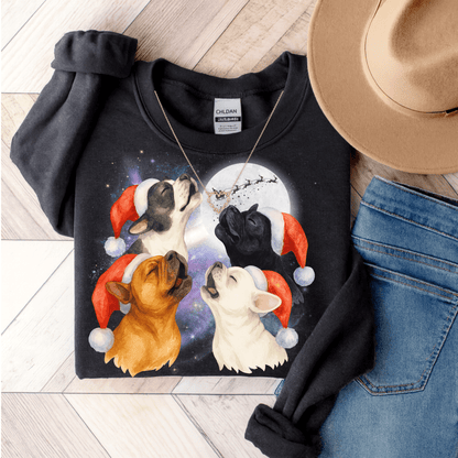 Frenchie Howliday Sweatshirt Black