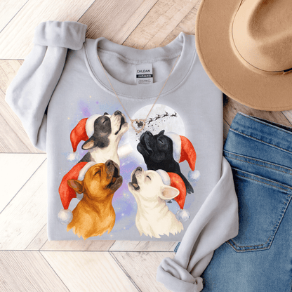 Frenchie Howliday Sweatshirt Ash