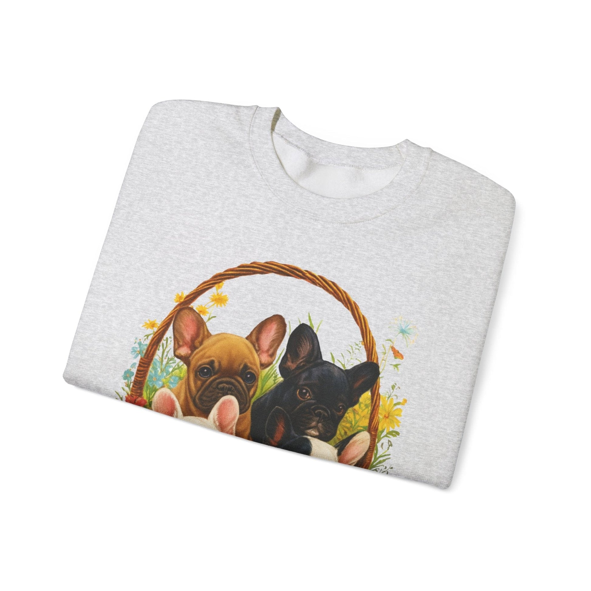 Frenchie Puppy Basket Sweatshirt