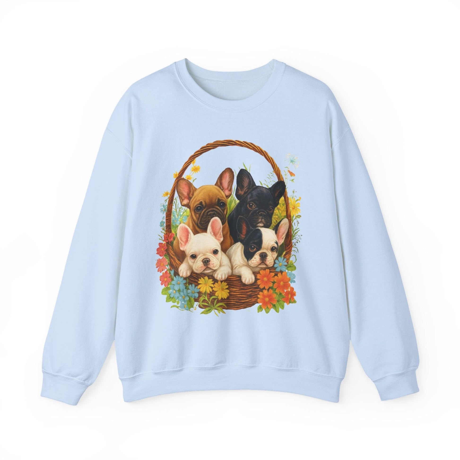 Frenchie Puppy Basket Sweatshirt