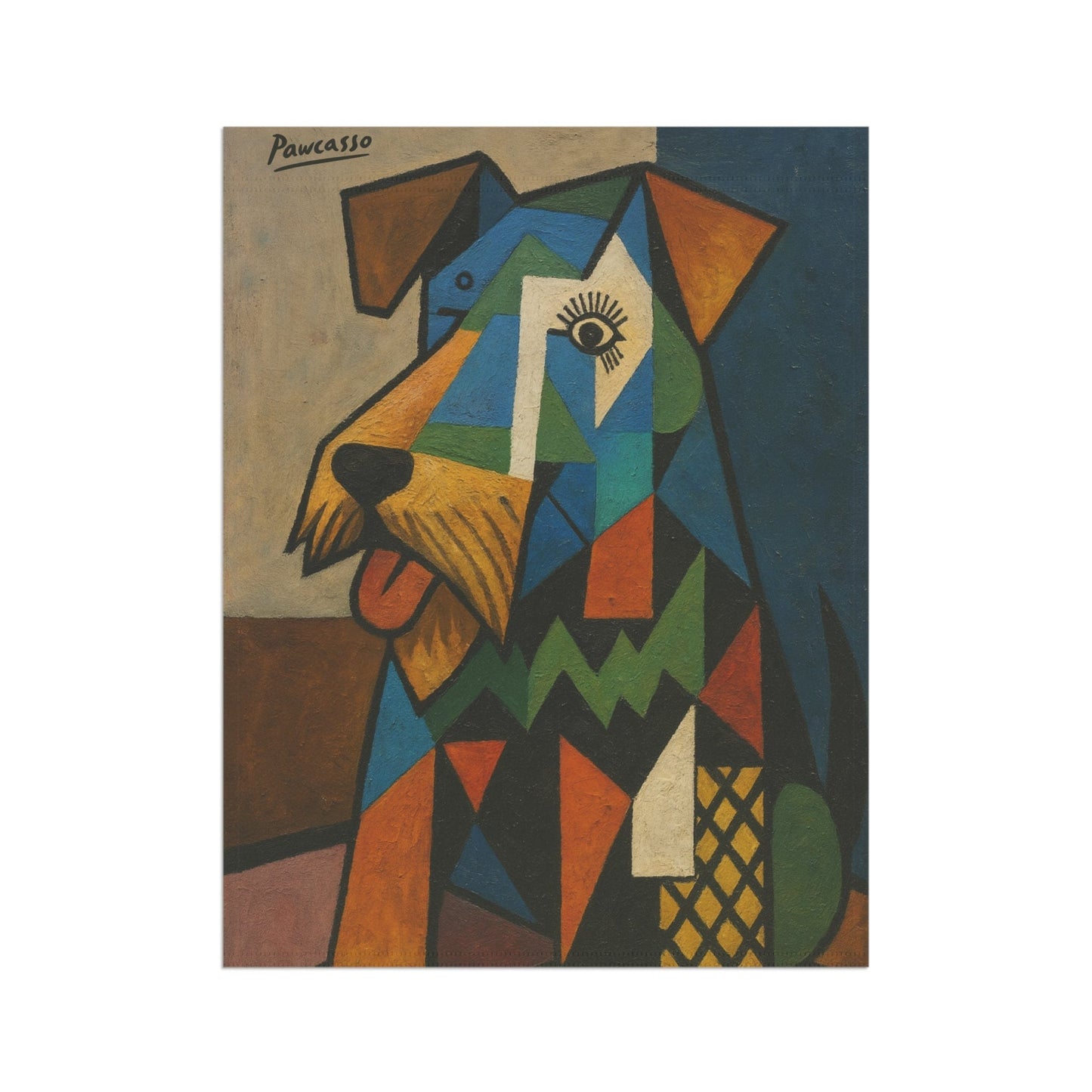 Printify Home Decor Garden Flag, Airedale Terrier Picasso Art Lover Banner, Front Yard Home Decor, Dog Lover Outdoor Sign, Housewarming New Home Gift