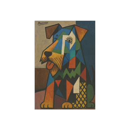 Printify Home Decor Garden Flag, Airedale Terrier Picasso Art Lover Banner, Front Yard Home Decor, Dog Lover Outdoor Sign, Housewarming New Home Gift