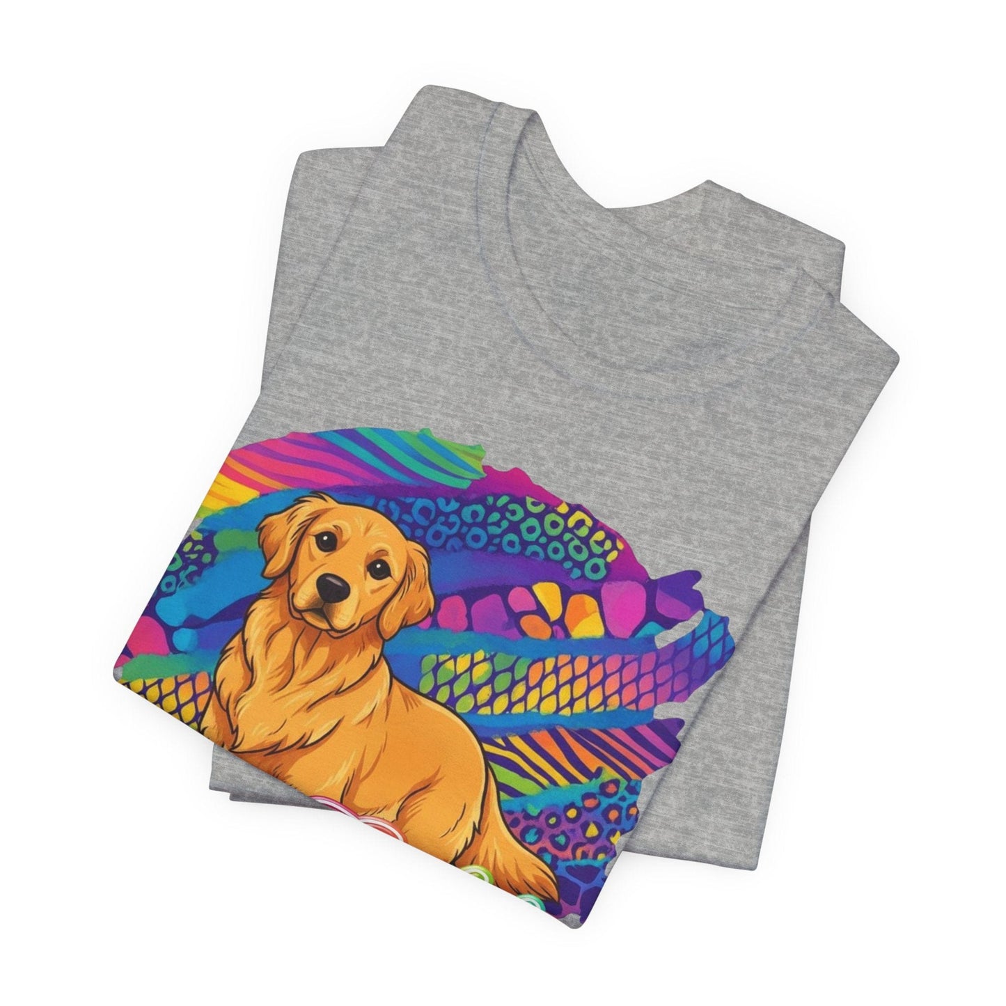 Golden Retriever 90's Neon TShirt