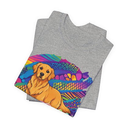 Golden Retriever 90's Neon TShirt