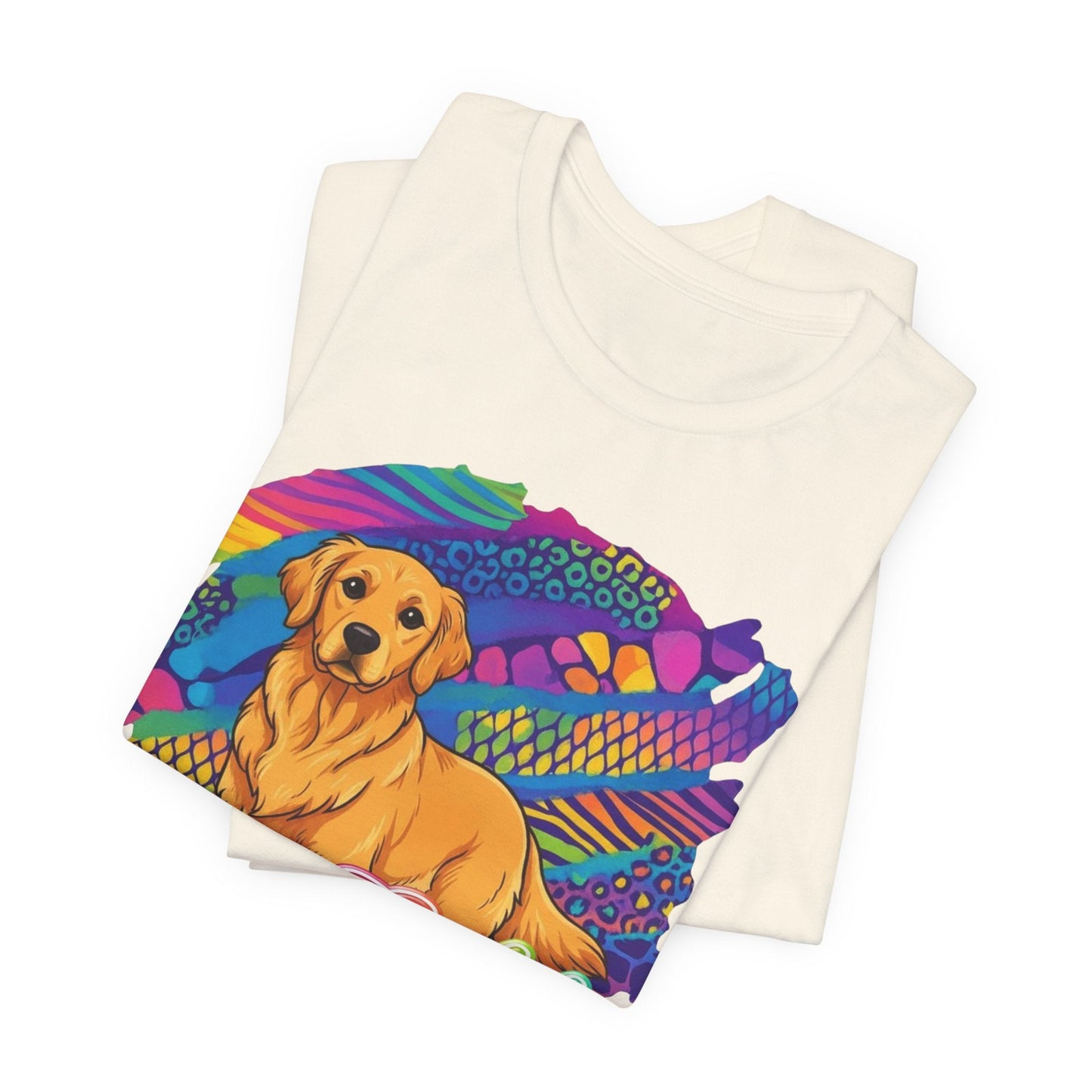 Golden Retriever 90's Neon TShirt